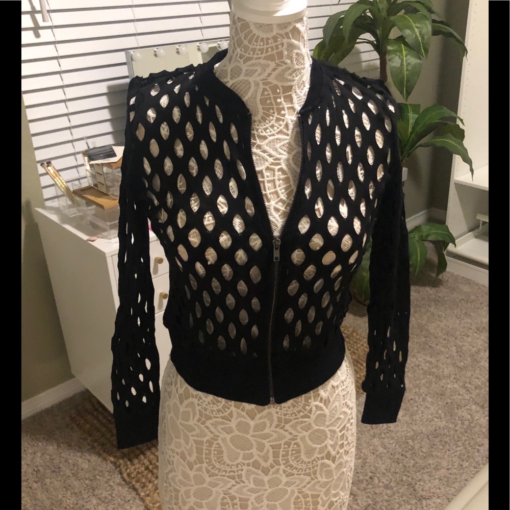 H&M woven black jacket black